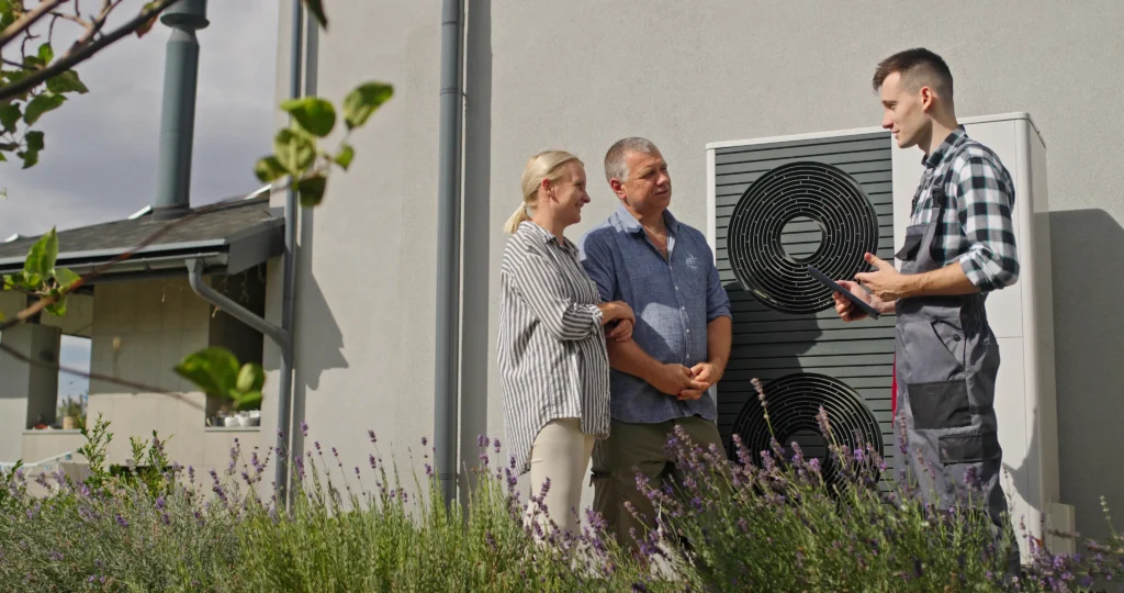 Installation d’une pompe à chaleur avec accompagnement client par YDC Chauffage Plomberie en Seine-et-Marne